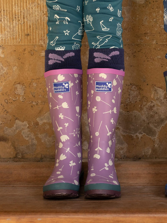 Dsiney Kidz - Muddy Puddles Purple Puddlestomper Wellies image 2