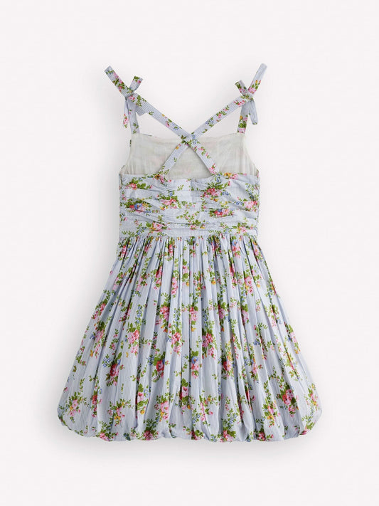 Boden Blue Ruched Bodice Bubble Dress image 2
