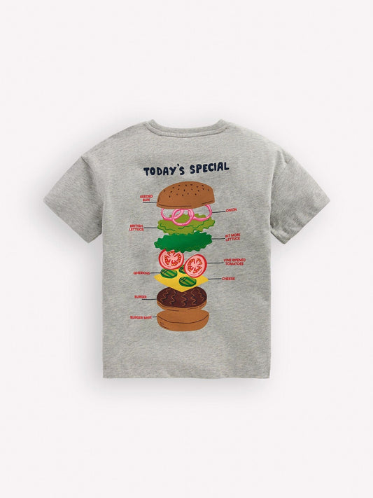 Boden Grey Front & Back Graphic T-Shirt image 2