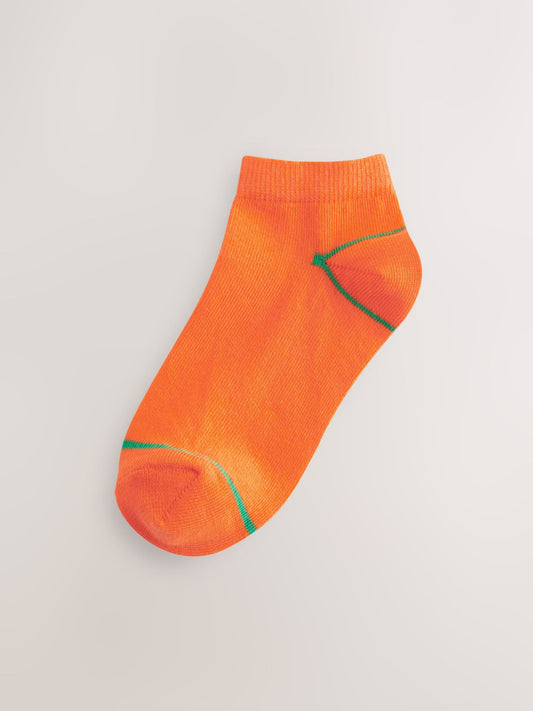 Rainbow Brights Cotton Rich Trainer Socks 7 Pack image 3
