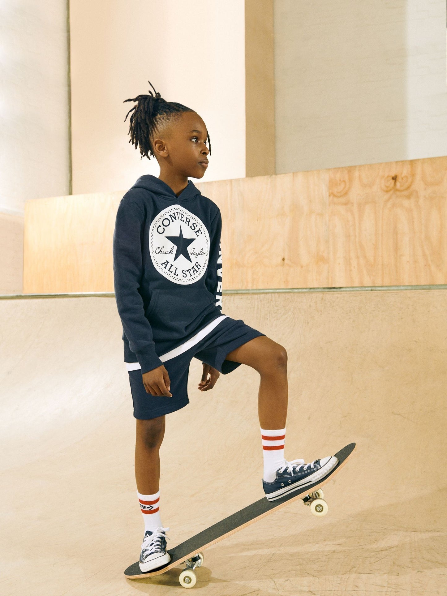 Converse Navy Blue Chuck Taylor All Star Ox Junior Trainers image 7