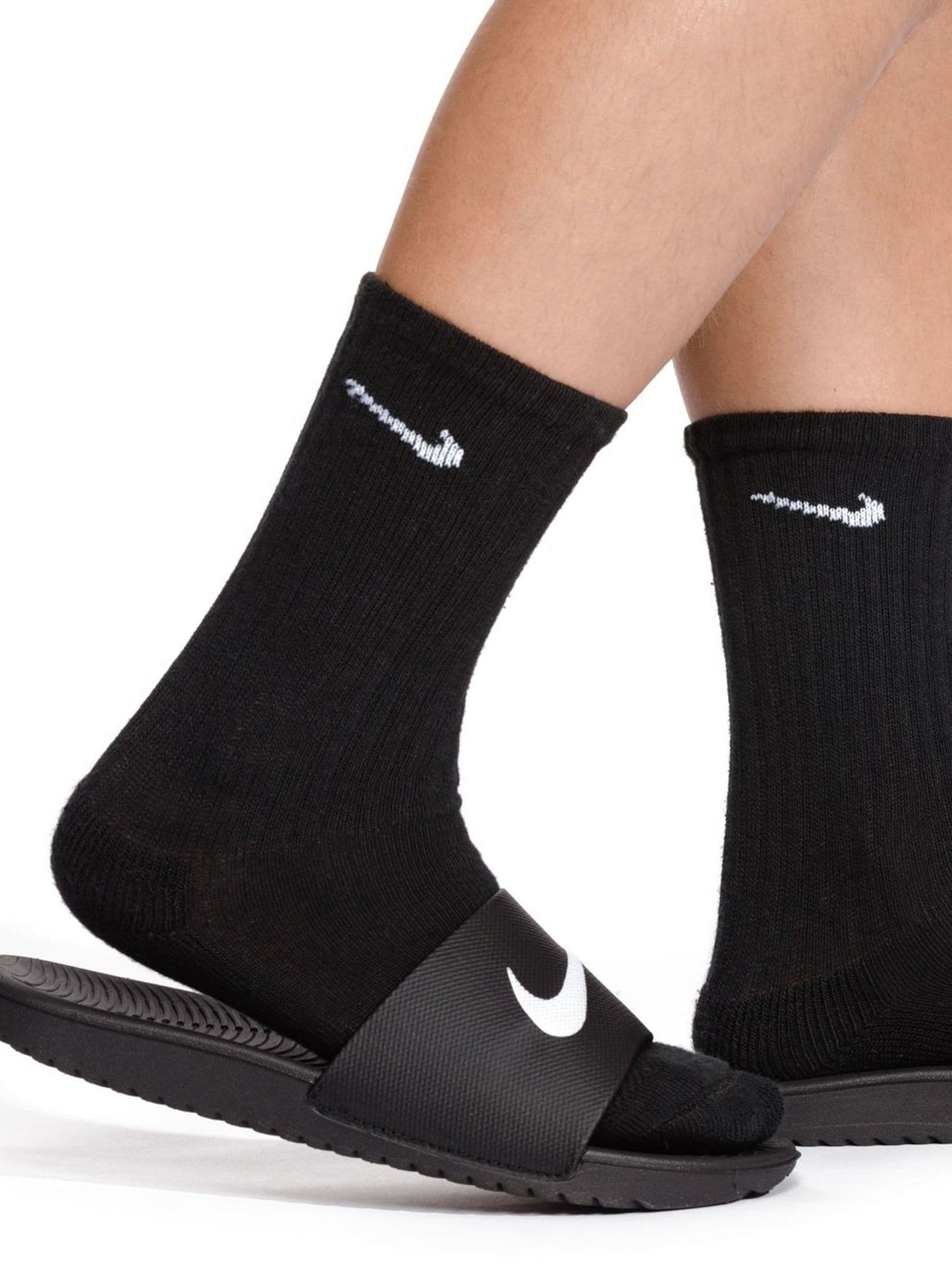 Nike Black Kawa Junior/Youth Sliders image 10