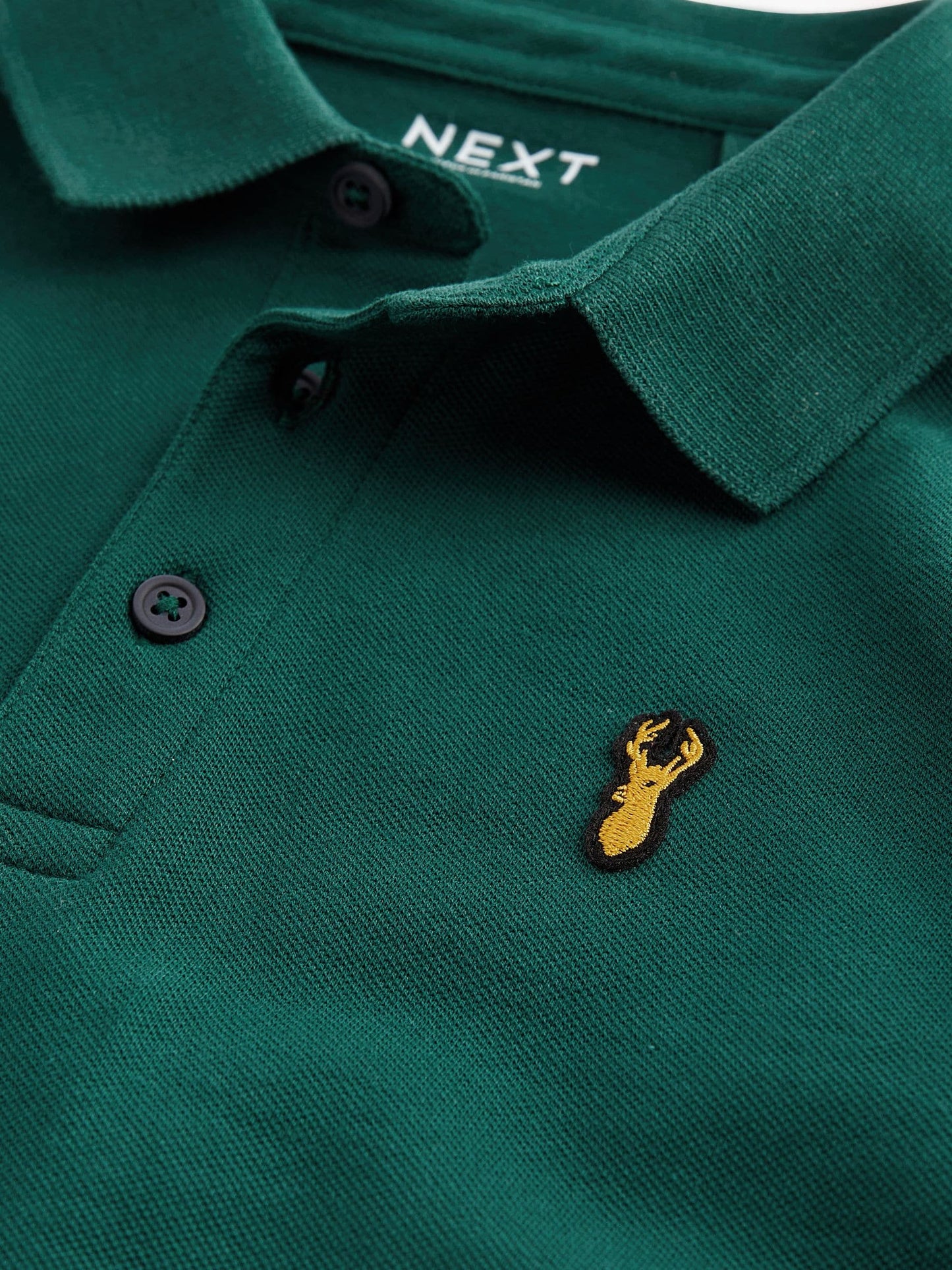Dsiney Kidz - Dark Green Long Sleeve Polo Shirt (3-16yrs) image 3