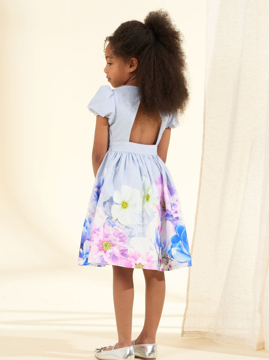 Dsiney Kidz - Angel & Rocket Purple Lucia Orchid Border Print Dress image 2