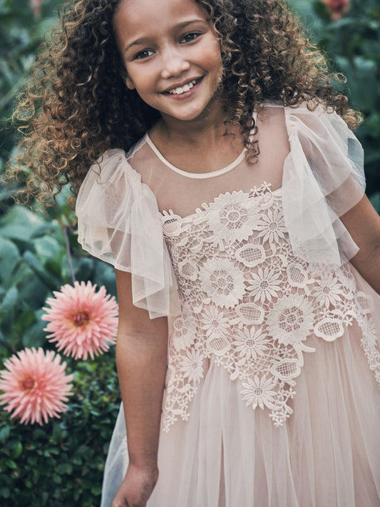 Dsiney Kidz - Angel & Rocket Pink Cascade Lace Anelise Dress image 2