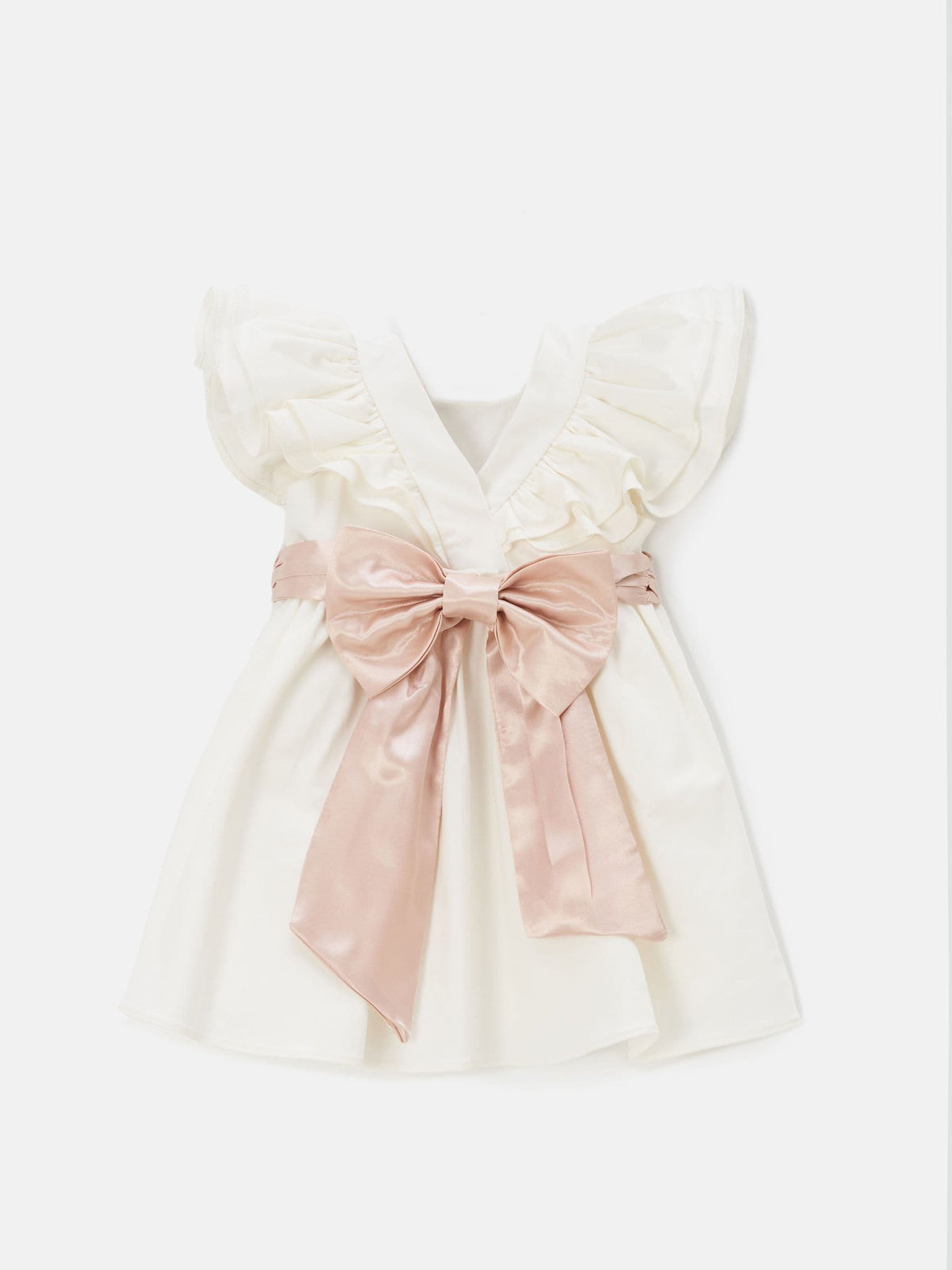 Dsiney Kidz - Angel & Rocket Cream Sylvie Sateen Sash Bow Dress image 5