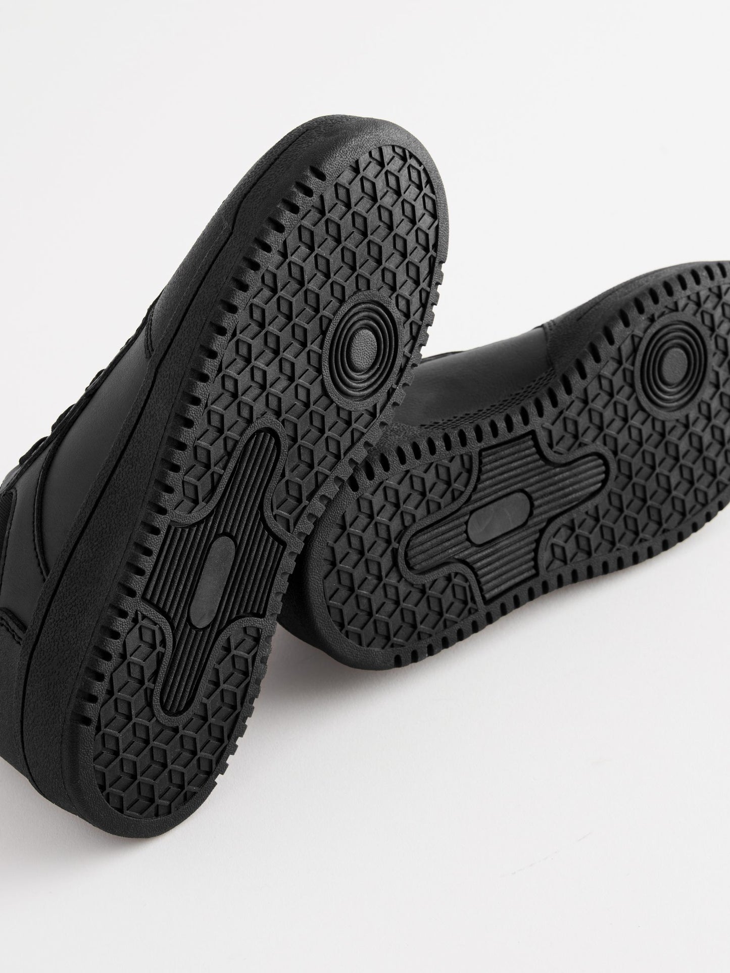 Black Wide Fit (G) School Lace-Up Shoes image 5