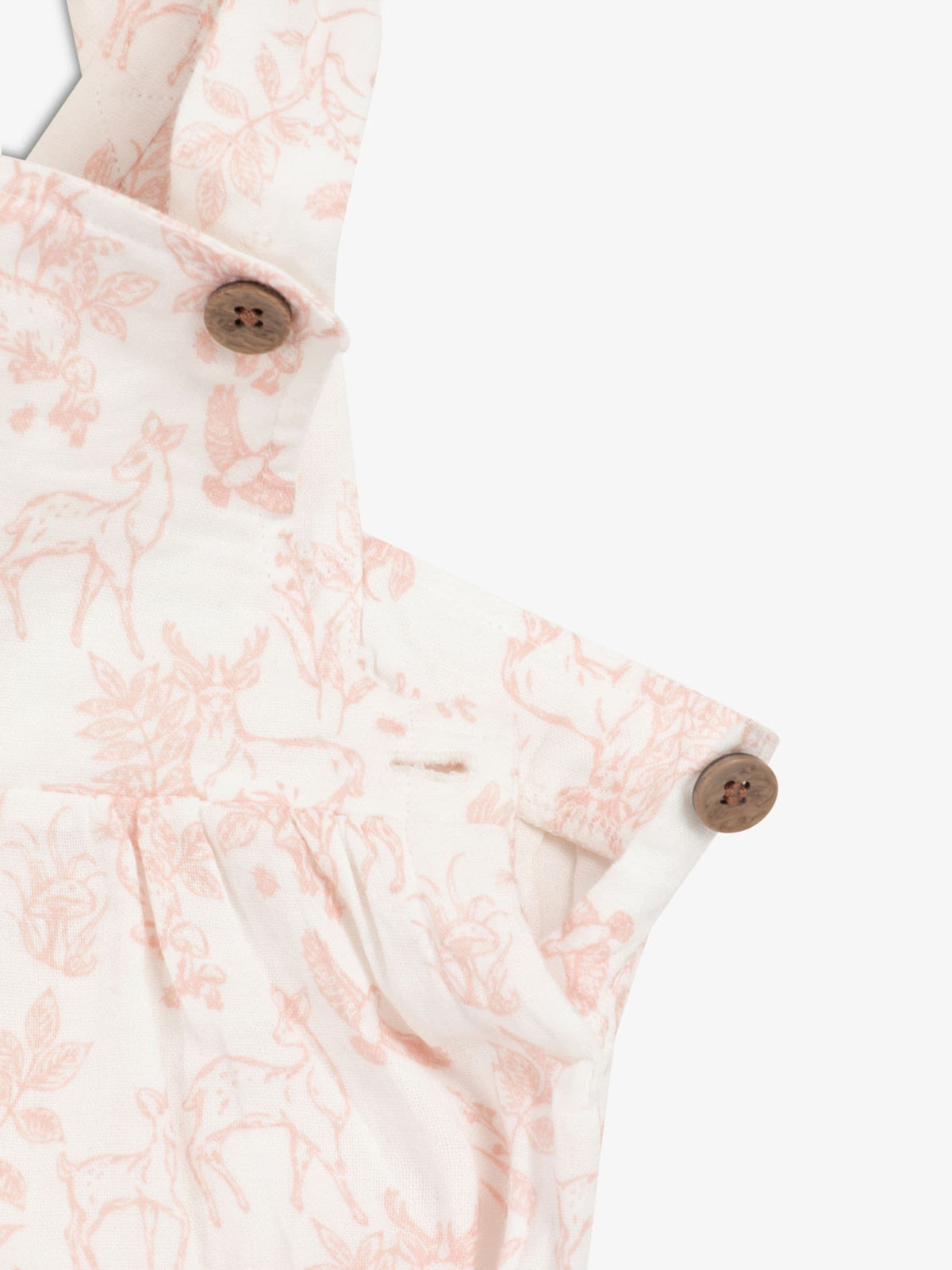 The Little Tailor Pink Woven 100% Cotton Rompersuit image 5