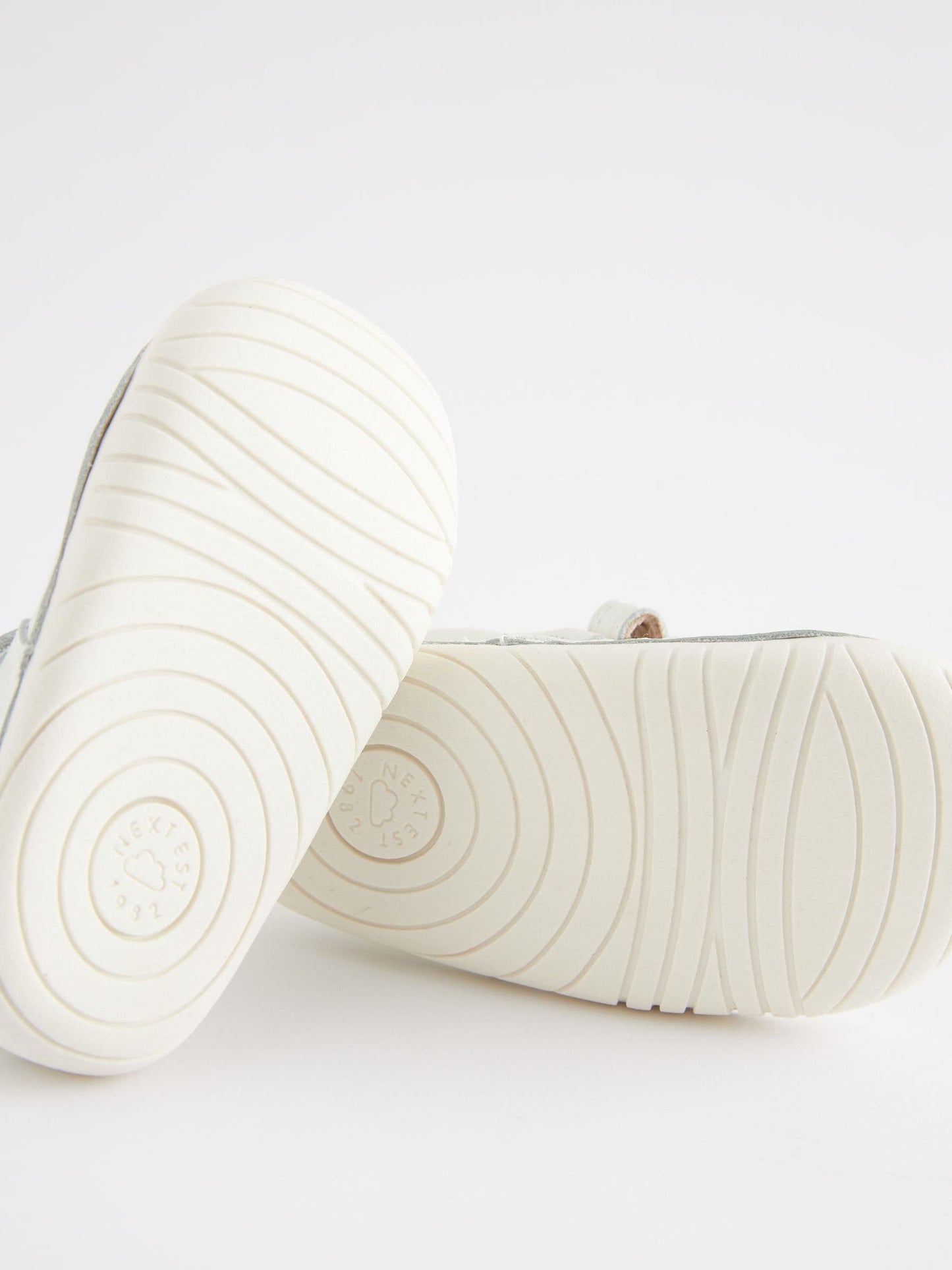 White Leather Wide Fit (G) Crawler Mary Jane Shoes image 6
