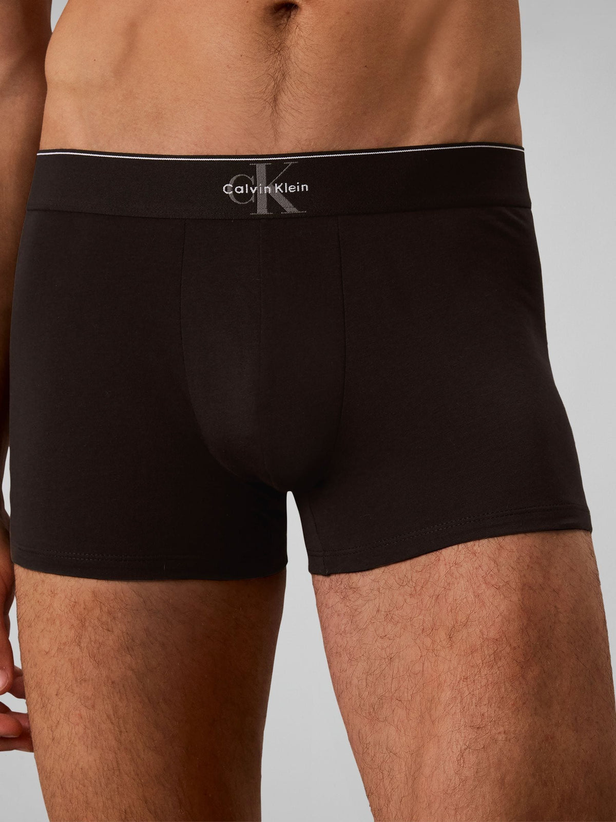Dsiney Kidz - Calvin Klein Black Graphic Monogram Cotton Stretch Trunks 3 Pack image 6