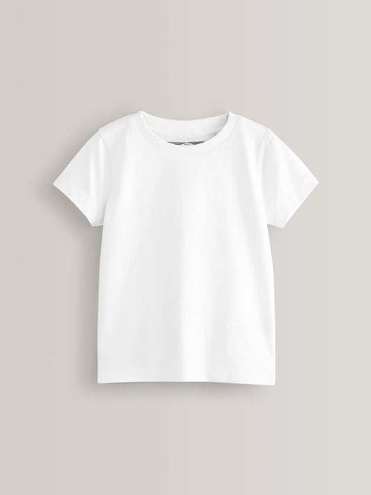 White 2 Pack Short Sleeve T-Shirts (3mths-7yrs) image 2