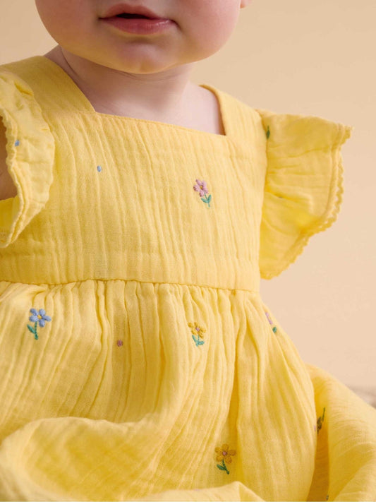 Dsiney Kidz - Purebaby Yellow Daisy Dress image 2