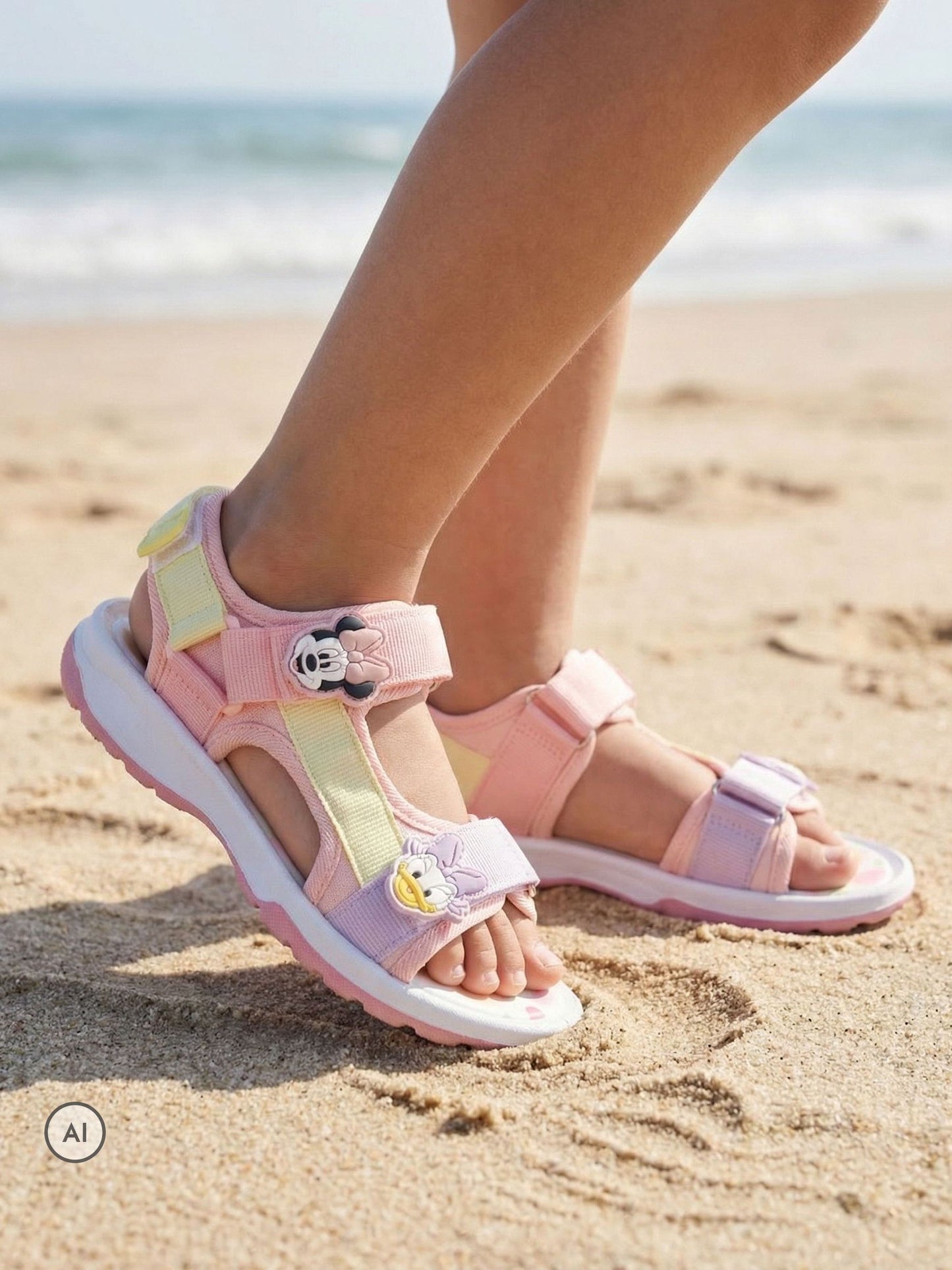 Vanilla Underground Pink Minnie Mouse Trekker Sandals image 7