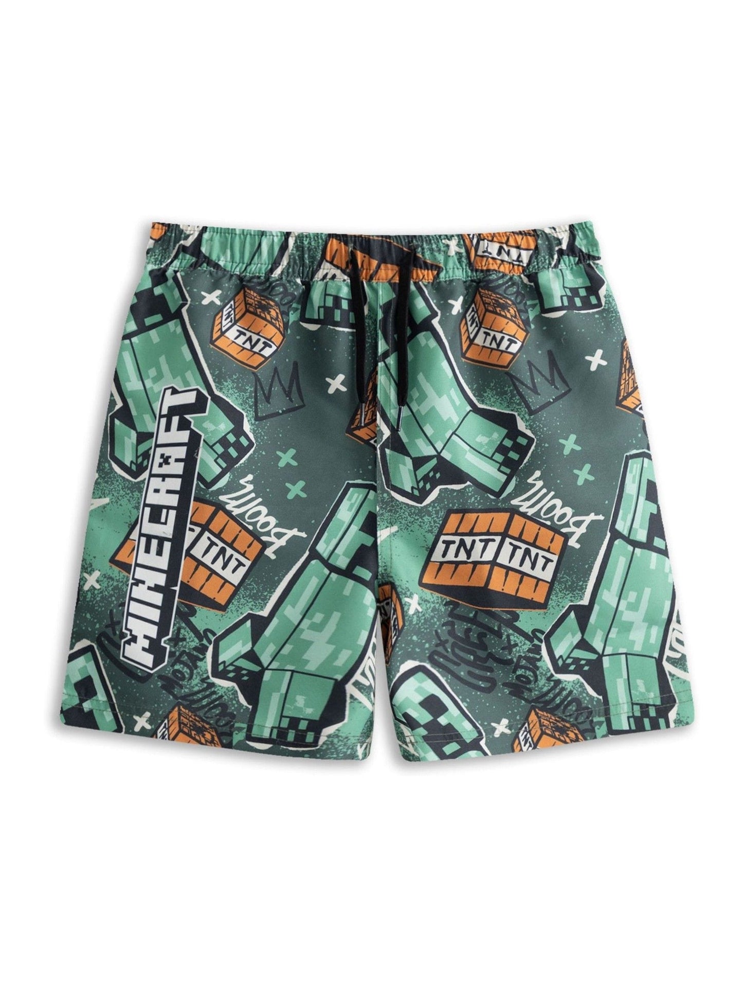 Dsiney Kidz - Vanilla Underground Green Minecraft Swim Shorts image 3