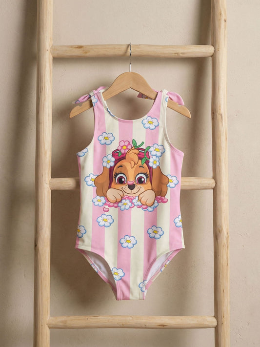 Dsiney Kidz - Vanilla Underground Pink Paw Patrol One Piece Swimming Costume image 2