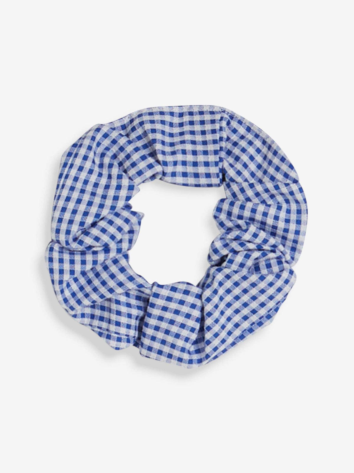 Dsiney Kidz - Mid Blue Gingham Cotton Rich Belted School Dress with Scrunchie (3-14yrs) image 9