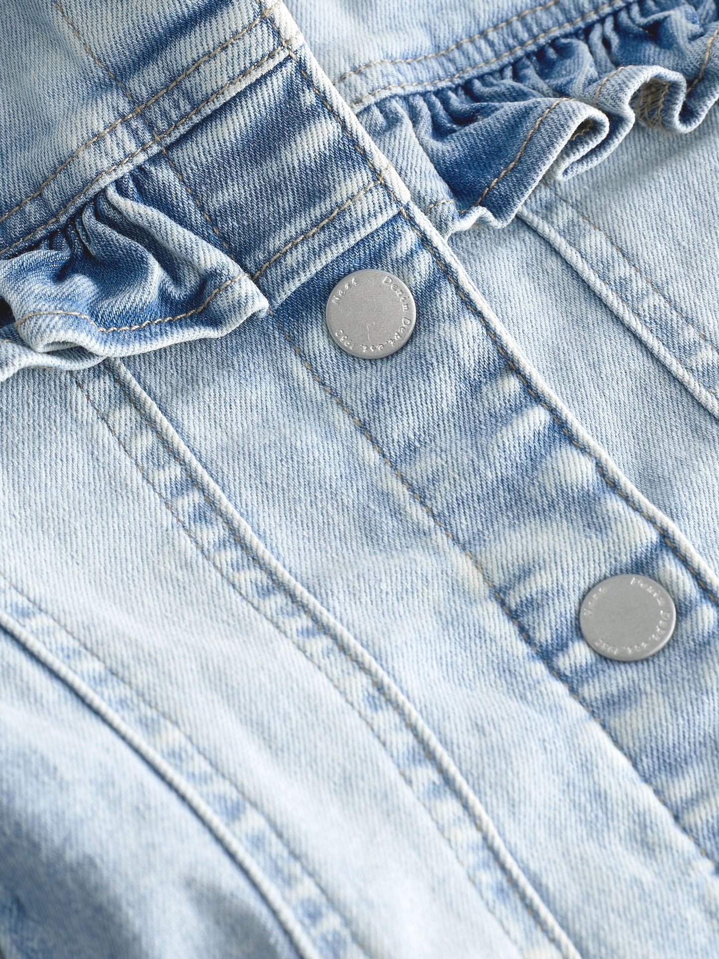 Dsiney Kidz - Mid Blue Denim Frill Jacket (3mths-7yrs) image 7