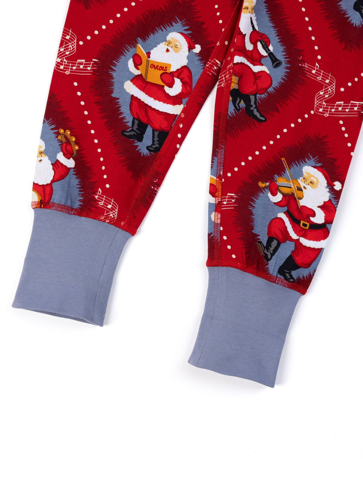 Chelsea Peers Red Kids Cotton Christmas Santa Songbook Print Long Pyjamas Set - image 10