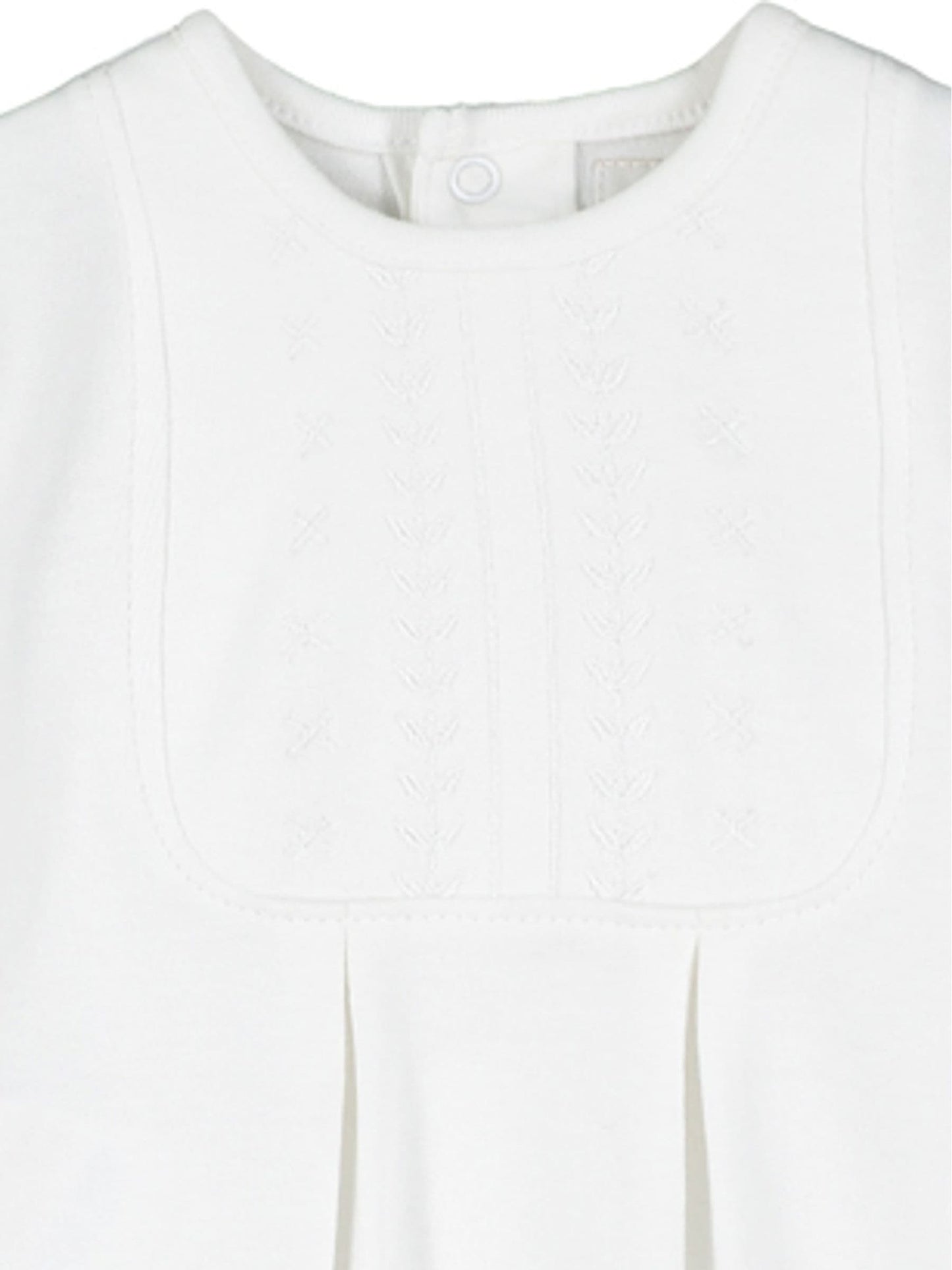 White 100% Cotton All In One With Embroidered Yoke & Hat image 4
