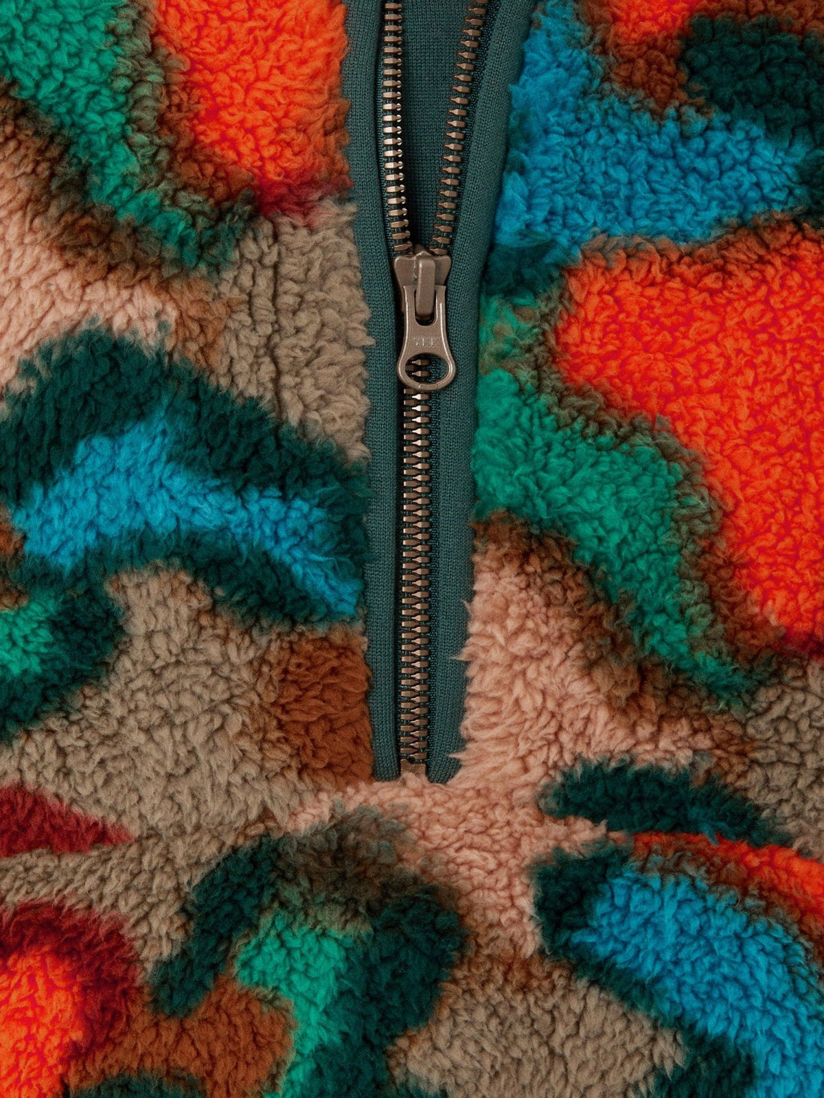 Monsoon Blue Camo Print Half-Zip Fleece Jumper - image 2