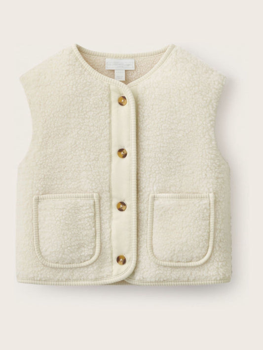 Disney Kidz - The White Company White Borg Gilet image 1