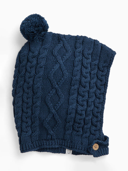 MORI Blue Supersoft Knitted Bonnet Hat - image 1