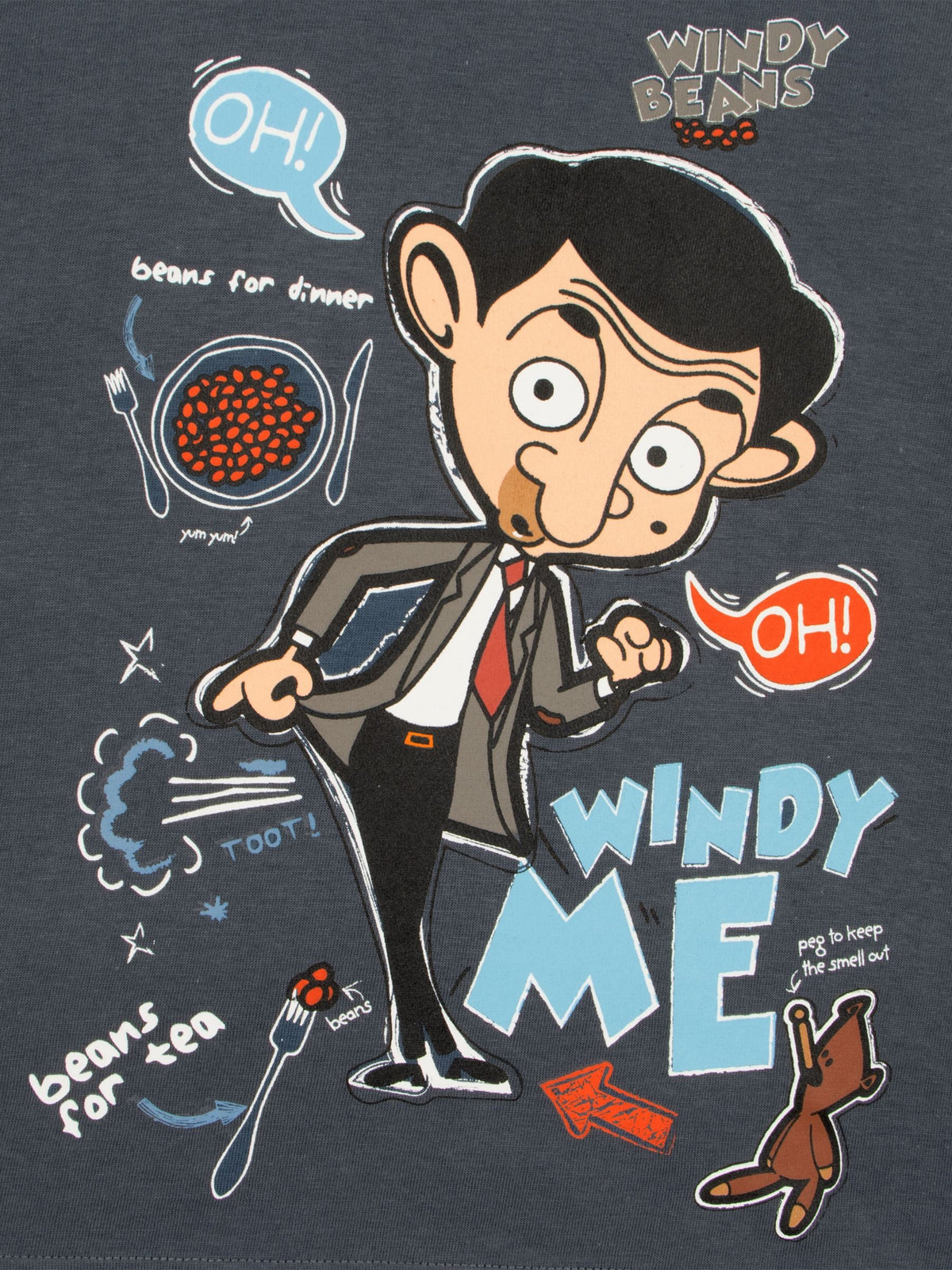 Character Blue Mr Bean And Teddy Long Sleeve Pyjamas - image 6
