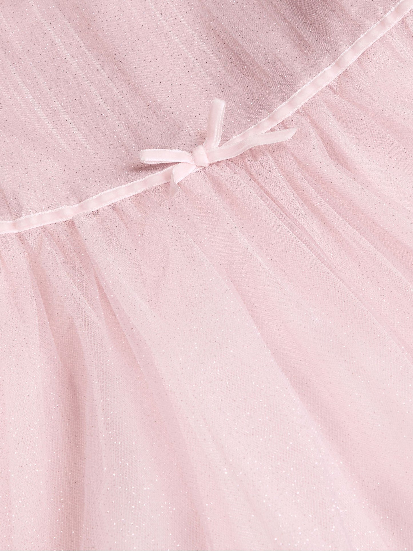 Dsiney Kidz - Monsoon Pink Remi Rose Appliqué Glitter Party Dress image 4