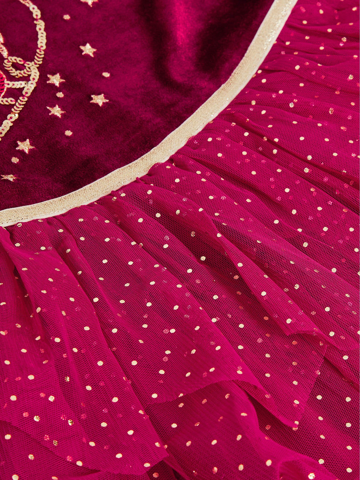 Monsoon Red Christmas Reindeer Disco Dress - image 5