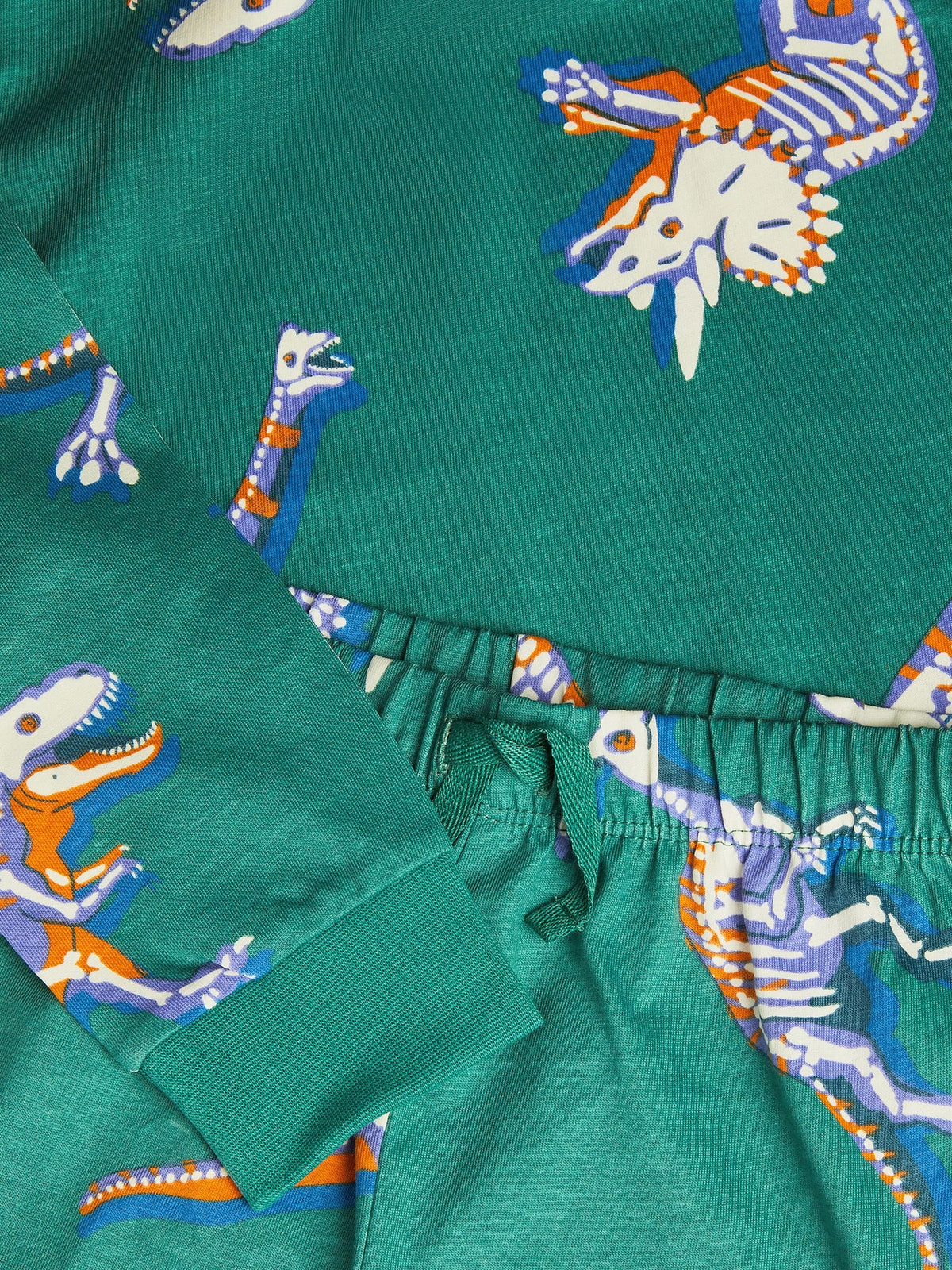 Monsoon Green Glow in the Dark Dinosaur Jersey Pyjamas Set - image 3