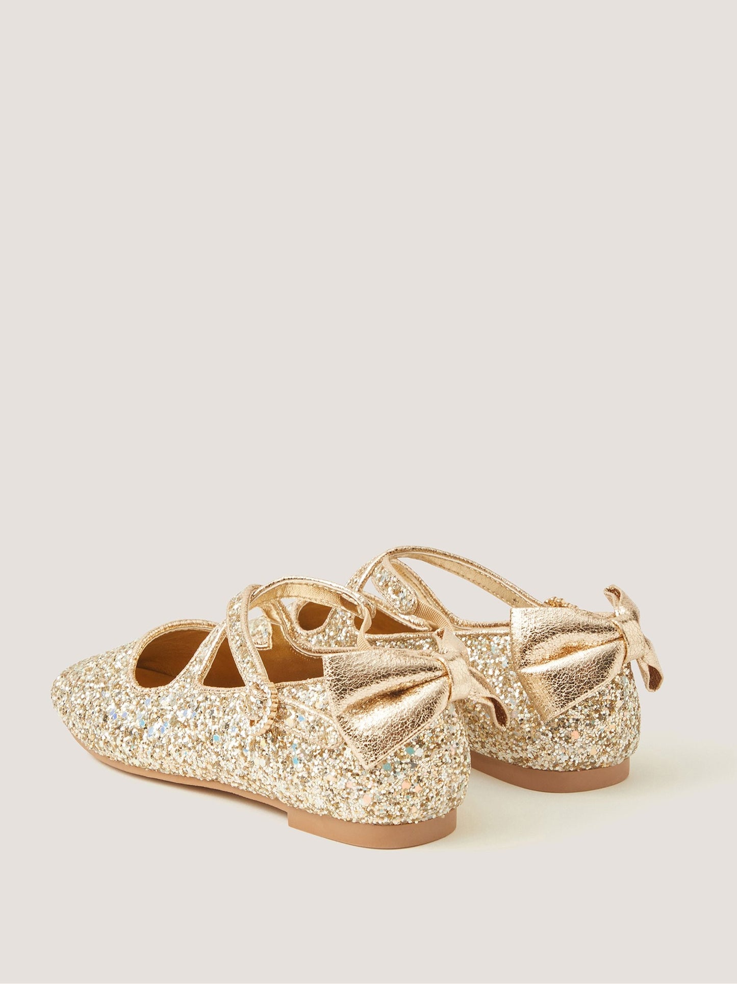 Dsiney Kidz - Monsoon Gold Sequin Mary Jane Ballet Flats image 3