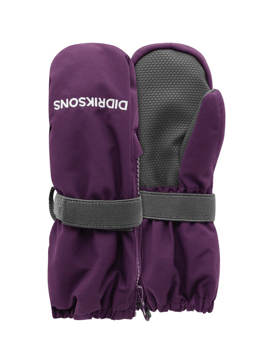 Didriksons Purple Biggles Waterproof Zip Mittens Gloves - image 1