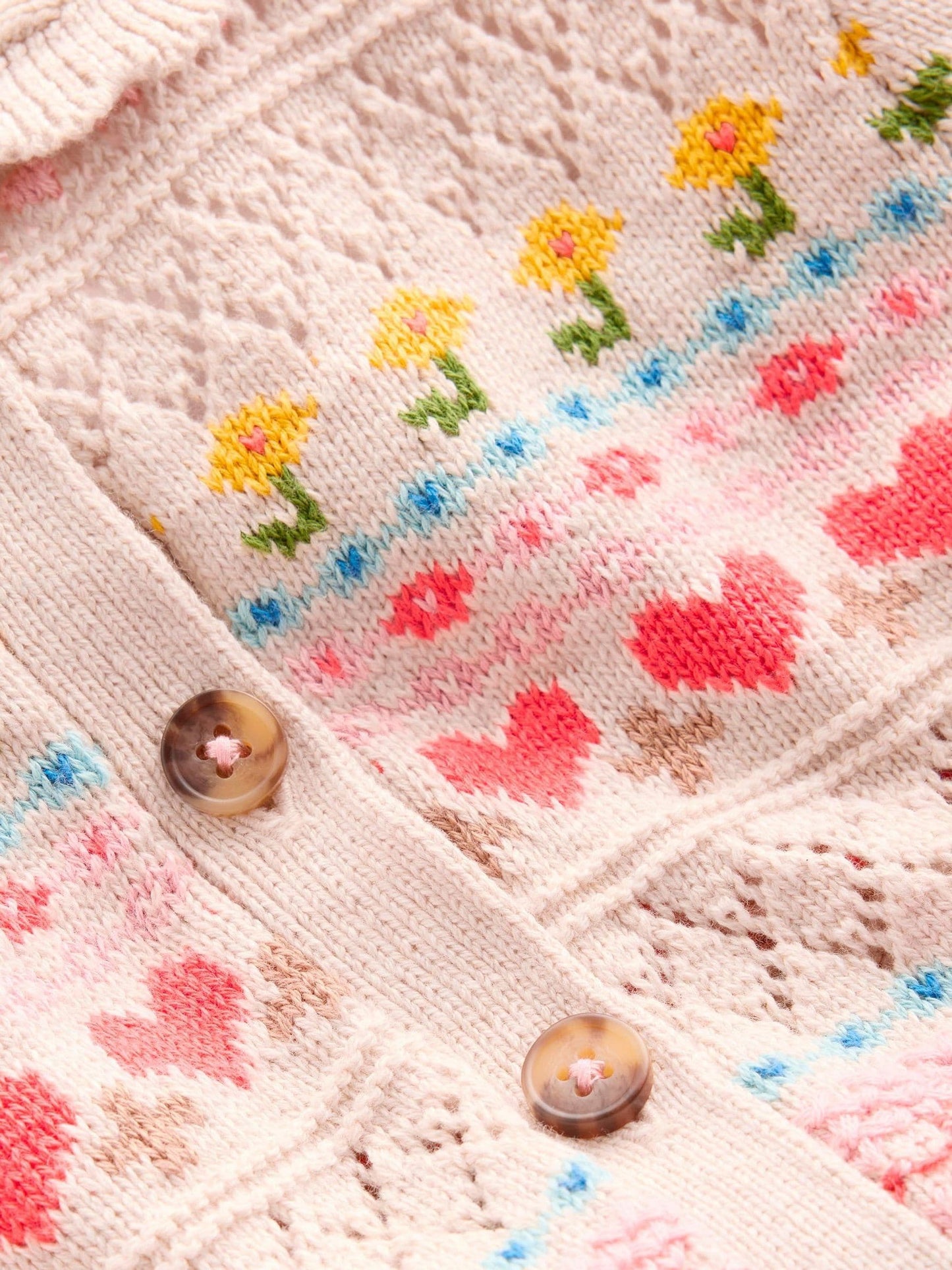 Dsiney Kidz - Boden Cream Collared Cardigan image 3