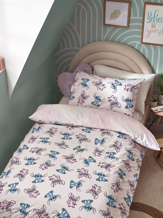 Lilo & Stitch Purple Reversible 100% Cotton Duvet Cover and Pillowcase Set - image 2