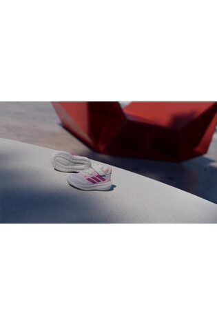 adidas White Runfalcon 5 Hook and Loop Easy On Infant Trainers image 2