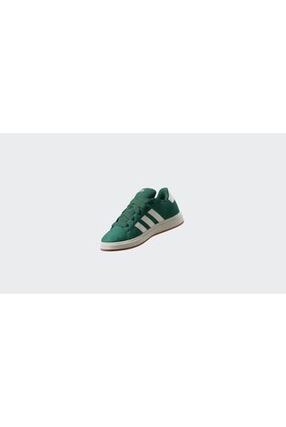adidas Green Grand Court 00s Suede Lace Kids Trainers image 2