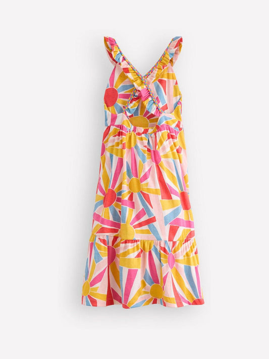 Dsiney Kidz - Boden Cream Cross-back Midi Jersey Dress image 2