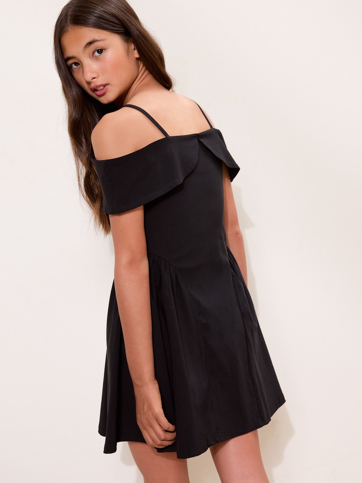 Dsiney Kidz - Lipsy Black Bardot Teen Dress (7-16yrs) image 5