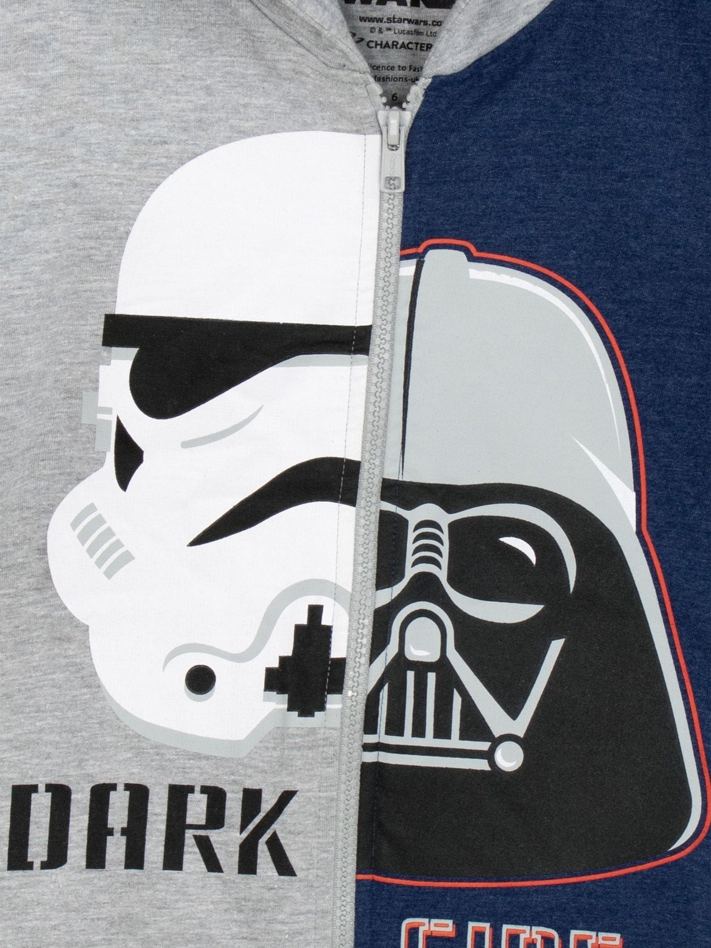 Dsiney Kidz - Character Grey Star Wars Zip Up Hoodie image 2