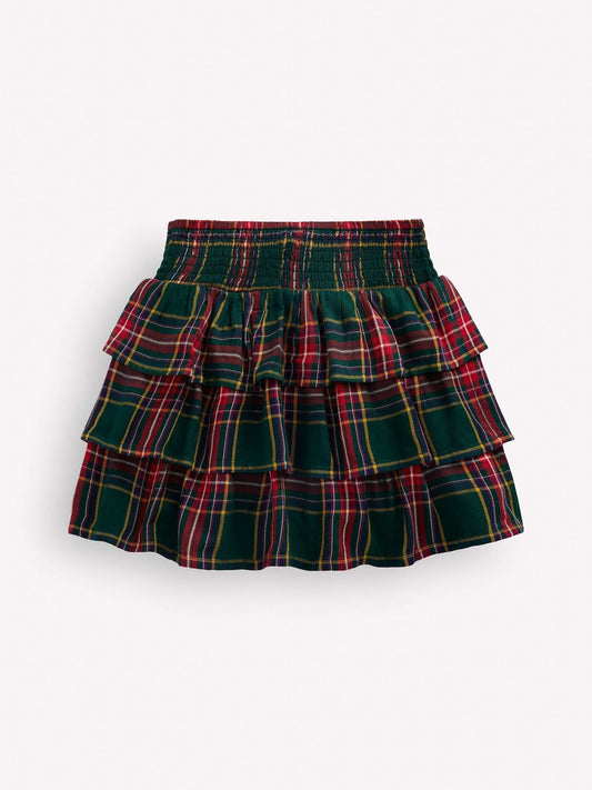 Dsiney Kidz - Boden Green Smocked Waist Ruffle Skirt image 2