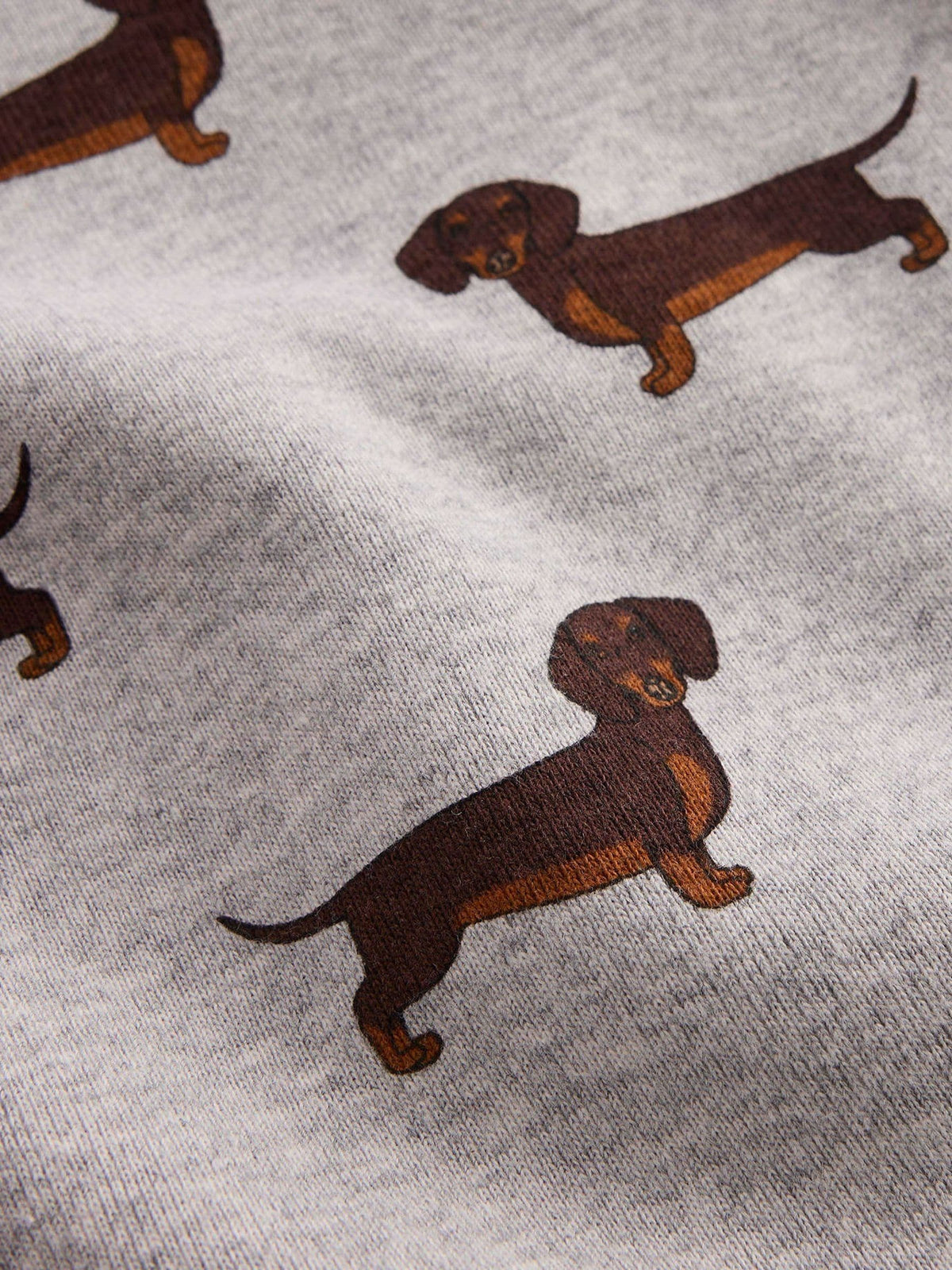 Boden Grey Snug Long Sausage Dog Pyjamas - image 3