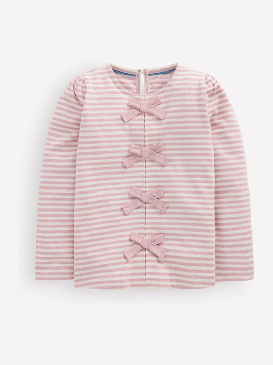 Disney Kidz - Boden Pink Rib Bow Trim Top image 1
