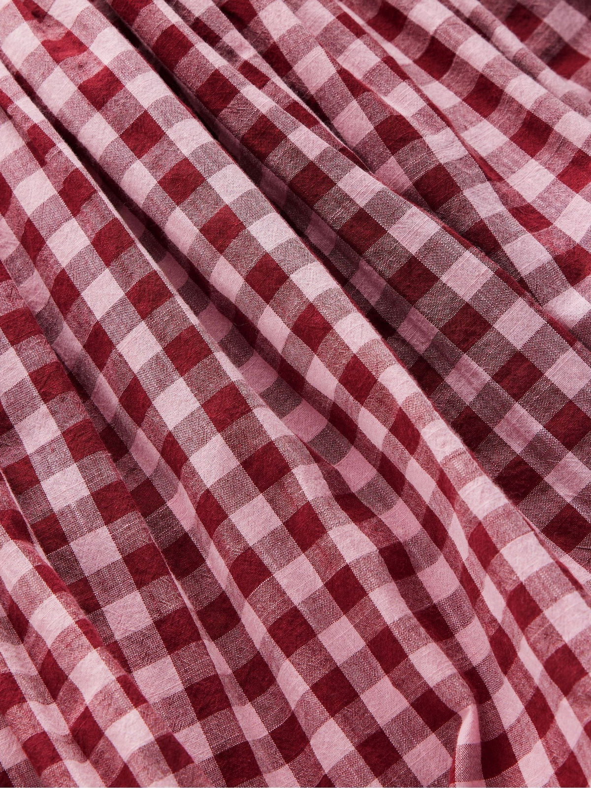Dsiney Kidz - Boden Red Long Sleeve Check Bubble Hem Dress image 3