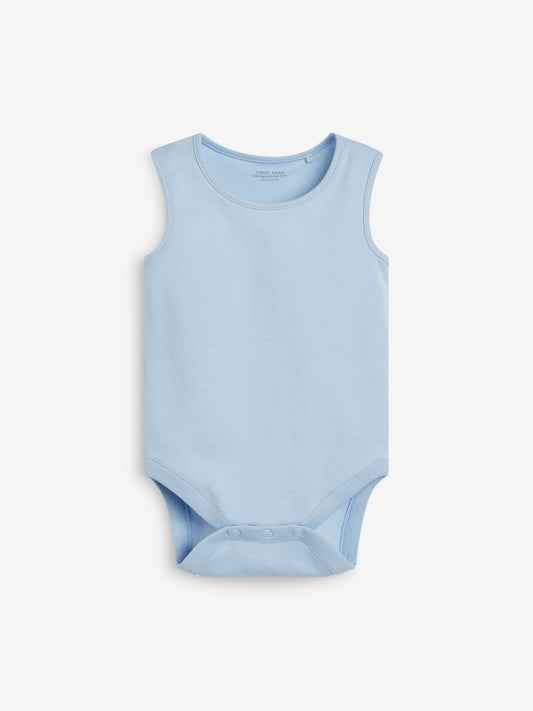 Dsiney Kidz - Blue 7 Pack Baby Vest Bodysuits image 2