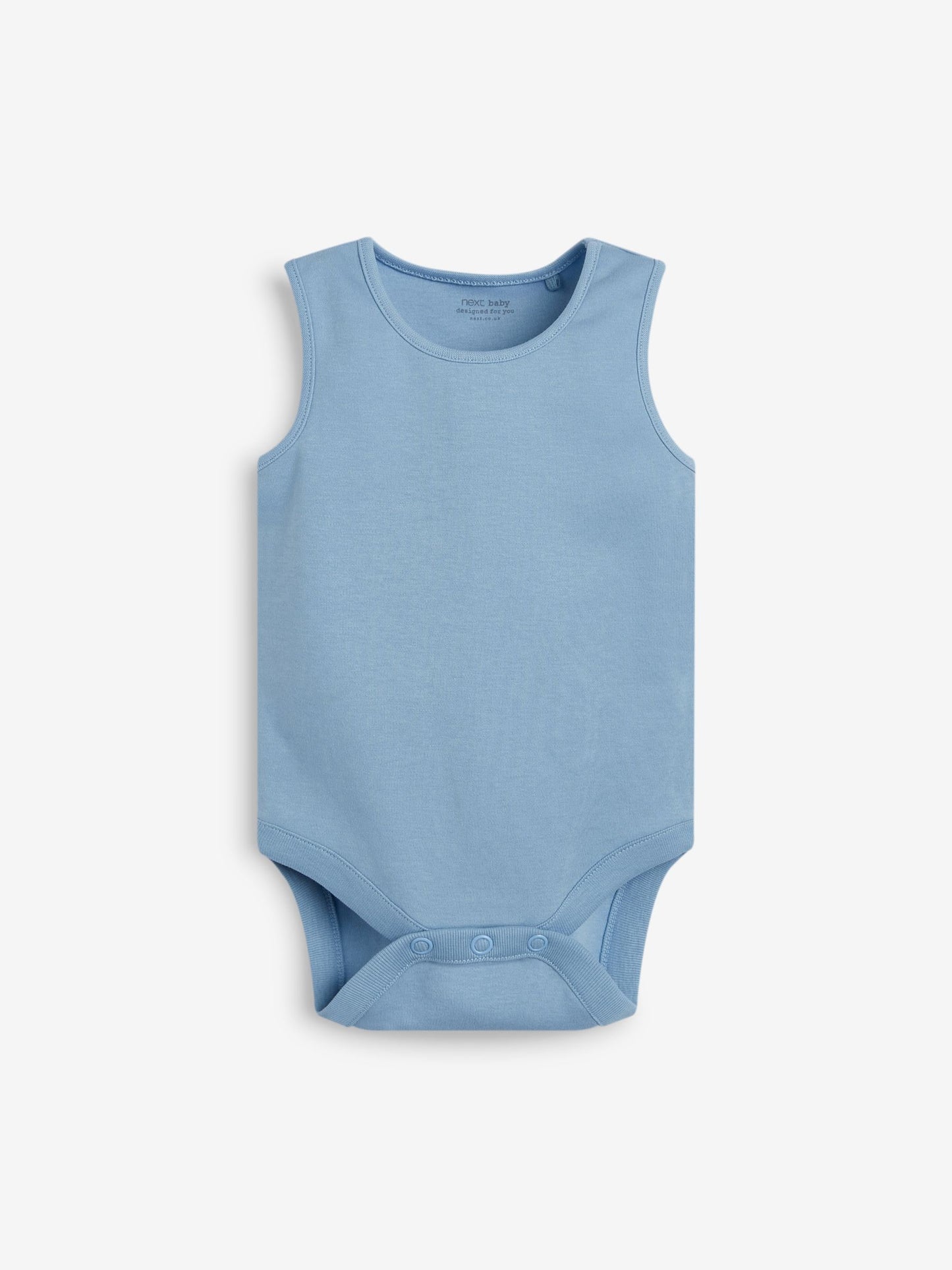 Blue 7 Pack Baby Vest Bodysuits image 8