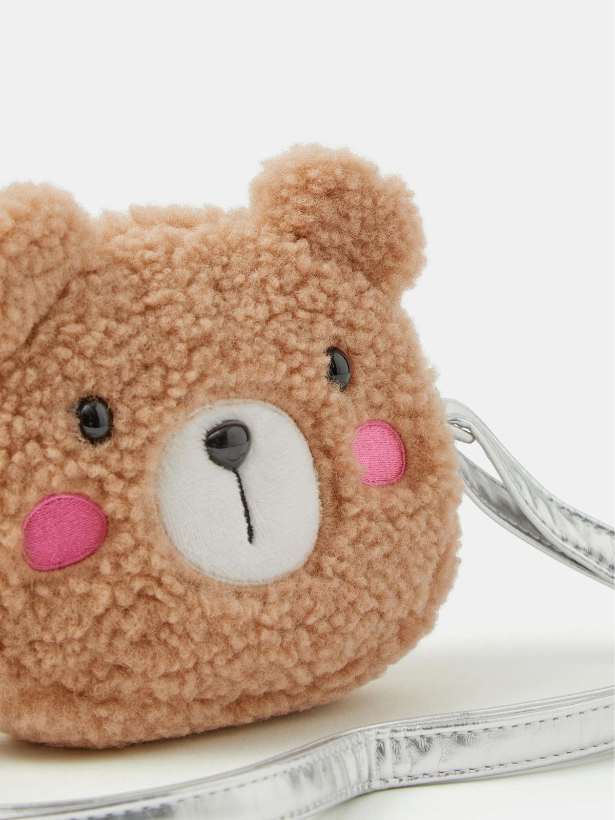 Angels By Accessorize Brown Fluffy Bear Crossbody Bag - image 2