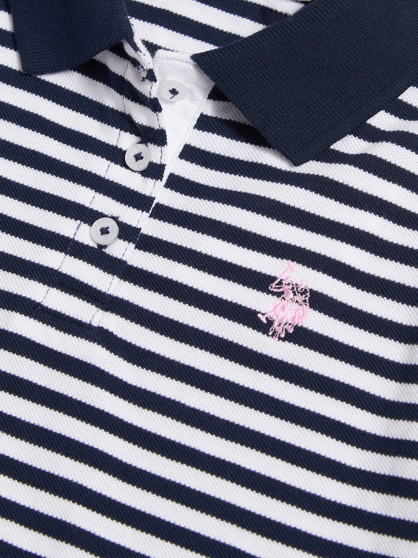 Dsiney Kidz - U.S. Polo Assn Blue Striped Polo Shirt image 6
