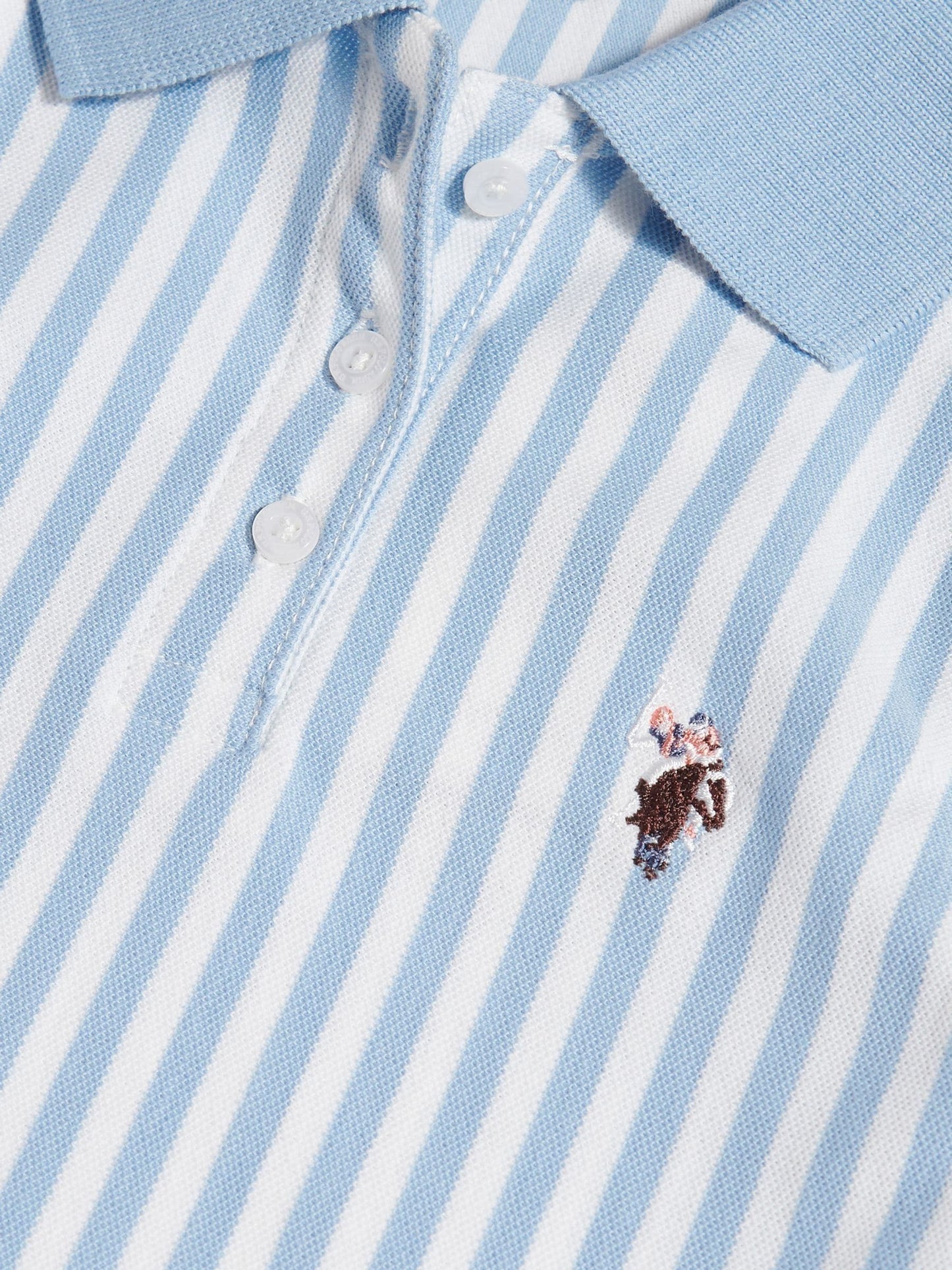 U.S. Polo Assn Blue Stripe Sleeveless Polo Dress image 5