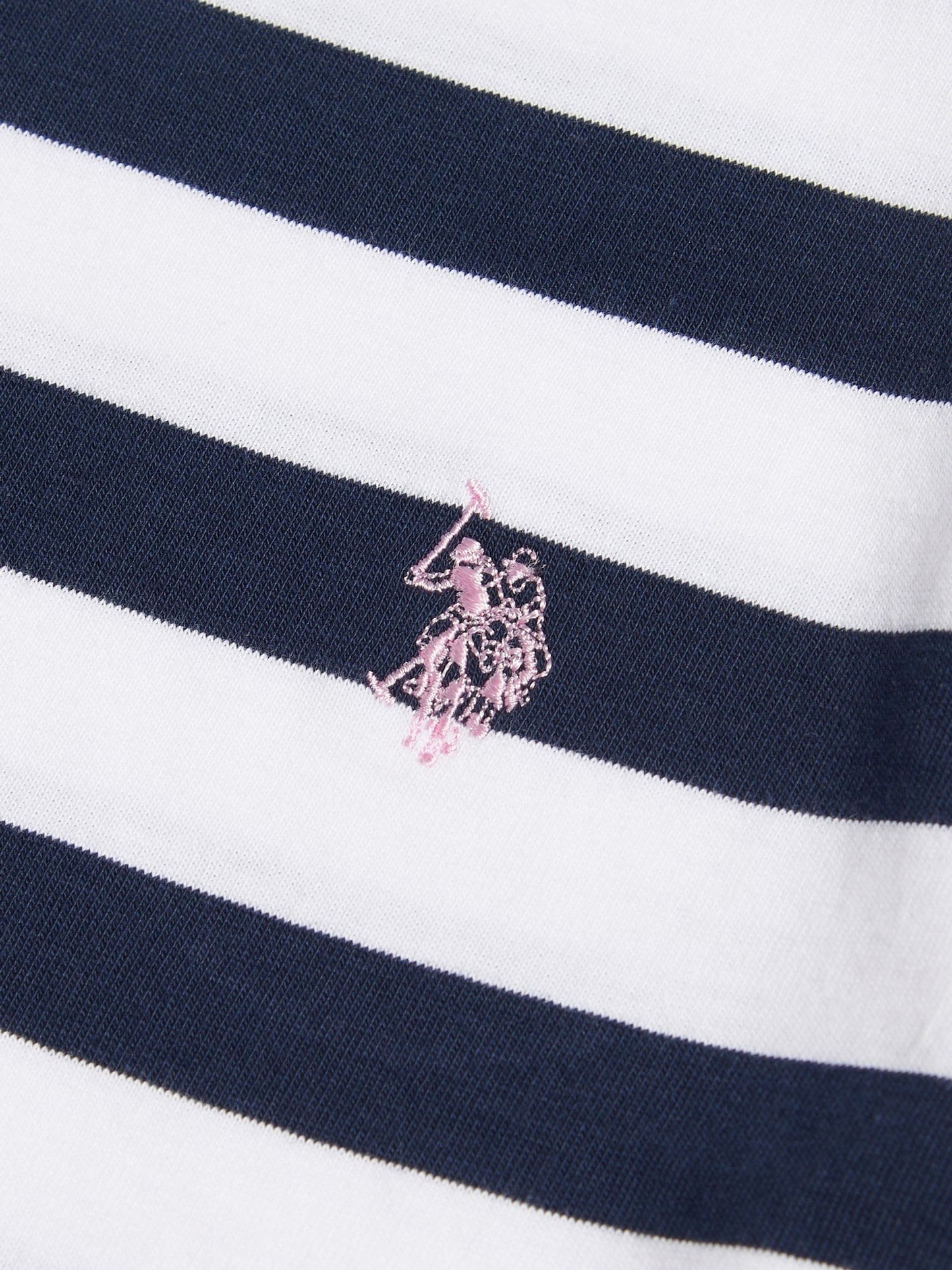 Dsiney Kidz - U.S. Polo Assn Blue Striped Cold Shoulder T-Shirt image 6