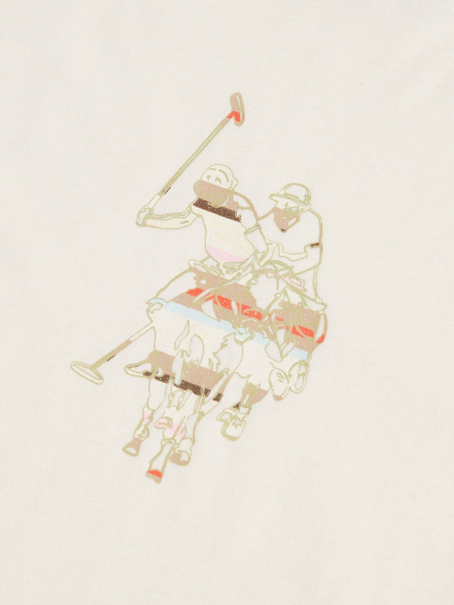 Dsiney Kidz - U.S. Polo Assn Cream Oversized DHM Graphic T-Shirt image 6